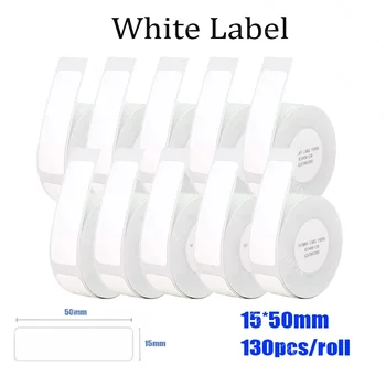 Niimbot D11 D110 D101 etiket kağıdı Su Geçirmez Anti-Yağ Yırtılmaya Dayanıklı Fiyat Etiketi Saf Renk Çizilmeye Dayanıklı etiket kağıdı Rulo