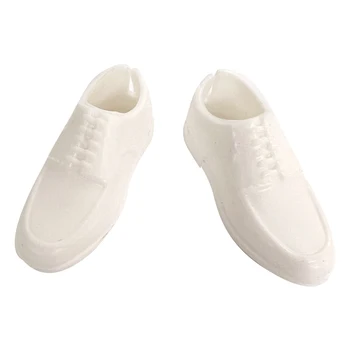 NK 1 Çift Beyaz Erkek bebek Ayakkabı Moda Prens rahat ayakkabılar Barbie Arkadaş ken oyuncak bebek giysileri Takım Elbise Aksesuarları Çocuk Oyuncak
