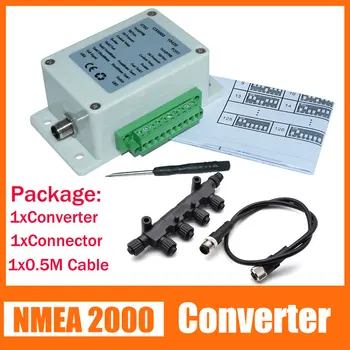 NMEA2000 Dönüştürücü Bağlantı 18 Sensöre kadar Konnektör Adaptörü HD 0.5 m~4m Uzunluk Kabloları 0-190 ohm P67 Su Geçirmez tekne Yat İçin