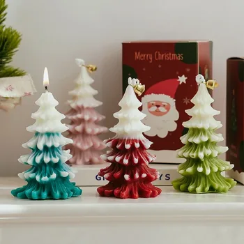 Noel Ağacı Aromaterapi Mum hediye kutu seti Hediye Atmosfer Dekorasyon Tarzı