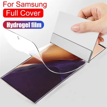 Samsung Not için 20 Ultra Ekran Koruyucu Hidrojel Film Samsung Galaxy Not için 20 10 S20 Artı Koruyucu Ön Film Note20 + 5G