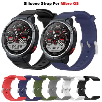 Silikon Kordonlu Saat Mibro GS İzle Akıllı Bileklik Saat Kayışı Bilezik Mibro GS Yumuşak Spor Aksesuarları Kemer Bantları