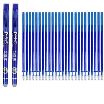 Silinebilir Kalem Seti 0.5 mm İğne Ucu jel mürekkep Kalemler Yedekler Çubuklar Yazma Silme Yıkanabilir Kolu Okul Ofis Malzemeleri İçin