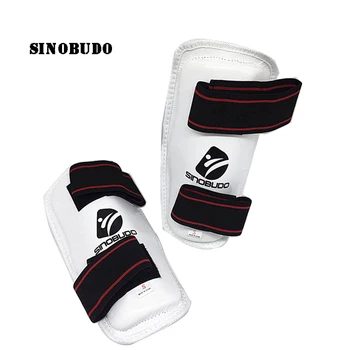 SINOBUDO Yeni Yetişkin Çocuk Taekwondo Koruyucu Shin Ayak Muhafızları Kickboks WTF Onaylı MMA Sanda Koruma Malzemesi