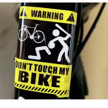 Su geçirmez Bisiklet Sticker Motosiklet Styling Oto Çıkartması Hareket etmeyin Benim bisiklet iskeleti Sticker Yol Bisikleti Bisiklet Dağ Dekoratif