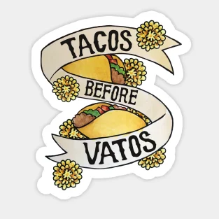 Tacos Önce Vatos 5 ADET Çıkartmalar Arka Plan Su Şişeleri Odası Dekor Komik Pencere Bagaj Sevimli Baskı Duvar Karikatür