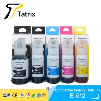 Tatrix Kaliteli Dolum Mürekkep Epson 512 İçin T5120 / T00G1 mürekkep Epson Ecotank Expression ET-7700 / ET-7750 Yazıcı