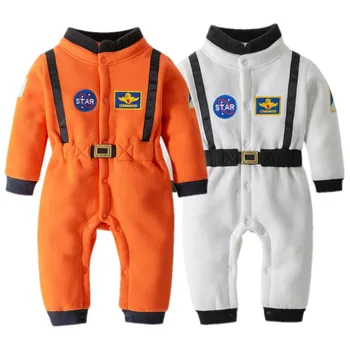 Umorden Astronot Kostüm Bebek Erkek Uzay Takım Elbise Tulum Yürüyor Bebek Cadılar Bayramı Doğum Günü parti giysileri İlkbahar Sonbahar Kış