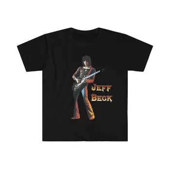 Unisex Yumuşak Pamuklu Tişört. Jeff Beck'in