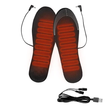 USB Elektrikli Tabanlık Isıtmalı Ayak isıtma pedi Ayak İsıtıcı Ped Mat Kış Açık Spor Isıtma Tabanlık Kış Sıcak Kayak İçin