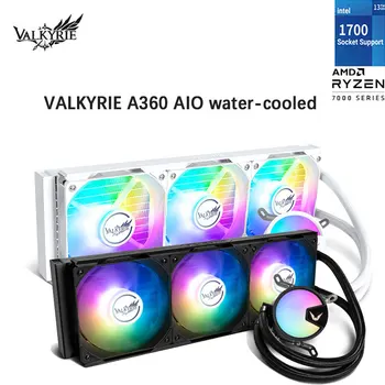 VALKYRİE A360 VK AIO CPU su soğutmalı radyatör Çoklu platform toka Desteği LGA1700 AMD AM5 ARGB ışık efekti Gizli kablo