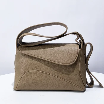Vintage Yastık Çanta Kadınlar İçin Lüks tasarımcı çantaları Ve Çantalar 2024 Yeni PU Ekleme Küçük Geniş Sapanlar Koltukaltı Omuz
