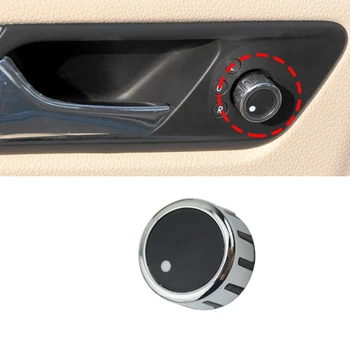 VW Volkswagen Bora 2009 - 2012 için dikiz aynası ayar düğmesi Araba Yan Ayna ayar anahtarı Küçük topuzu kapağı