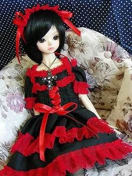 [wamami] 705# Kırmızı & Siyah Elbise 1/3 SD DZ AOD BJD Dollfie