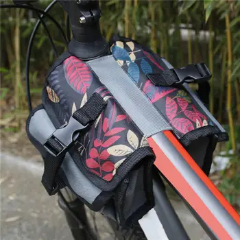 Yansıtıcı Şeritler ile bisiklet Çantası Kapasiteli Yansıtıcı Bisiklet Gidon Çantası Gece Sürme için Emniyet Tokaları ile Tasarım Dağ