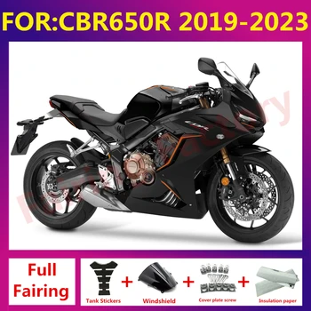 Yeni ABS motosiklet kaporta kiti İçin fit CBR650R 650R CBR650 2019 2020 2021 2022 2023 Tam Kaporta Fairings zxmt seti mat siyah