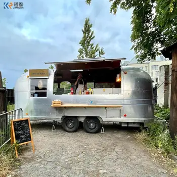 Yeni Hot Dog Pizza BARBEKÜ dondurma arabası İmtiyaz Gıda Römork Mobil Hava Akımı gıda kamyon Tam Mutfak Restoran Ekipmanları