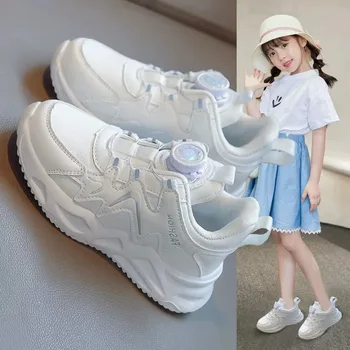 Çocuklar için Ayakkabı Kız Çocuk Sneakers Kargo Ücretsiz Ayakkabı koşu ayakkabıları Dönen Düğmeler Aydınlatma