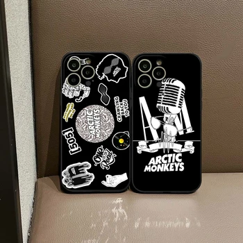 Şarkıcı Alexs Turners Arctic Maymunlar Telefon Kılıfı İçin iPhone 14 Pro 13 12 11 Pro X XS XR Max 7 8 Artı Yumuşak Tampon Darbeye Dayanıklı Kapak