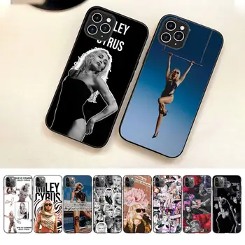 Şarkıcı Miley Cyrus Telefon kılıfı İçin İphone 7 8 Artı X Xr Xs 11 12 13 14 Se2020 Mini Pro Max 